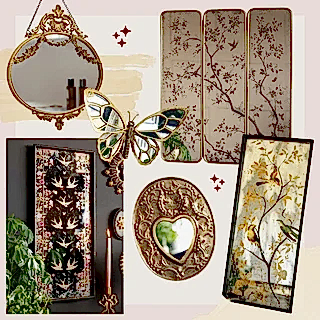 An image showing a collection of decorative mirrors