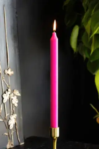 Beautiful Dinner Candle - Hot Pink