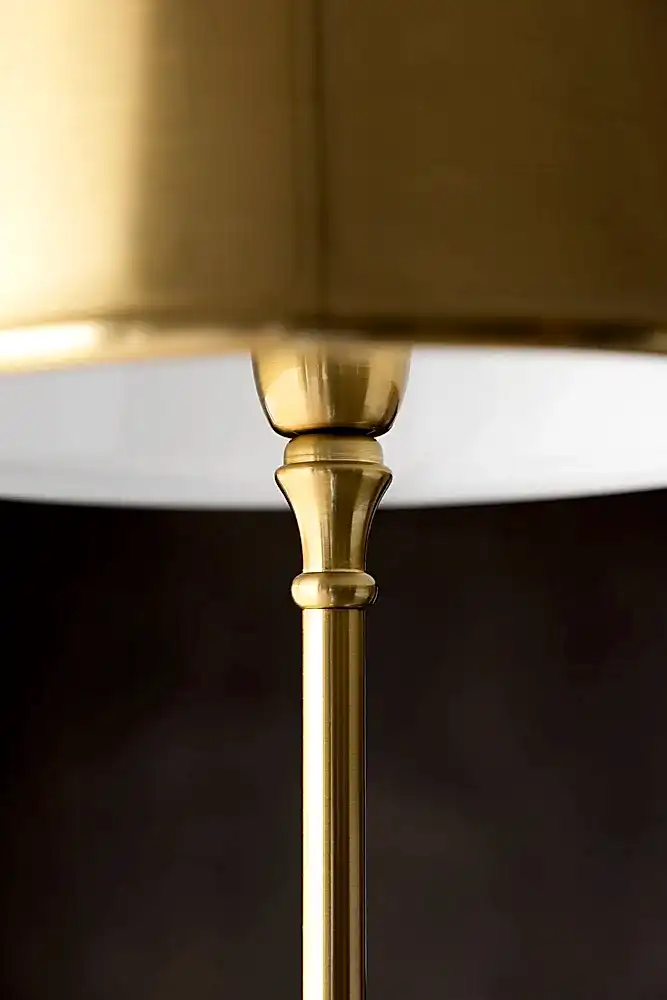 Close-up of the Brass Slim Floor Lamp.