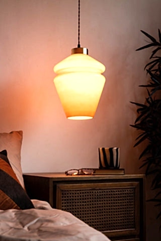 Lifestyle image of the Butterscotch Vintage EasyFit Ceiling Light