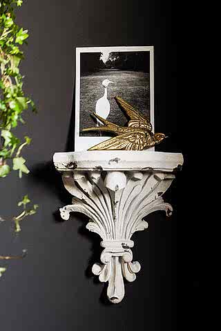Image of the Distressed Acanthus Small Wall Shelf