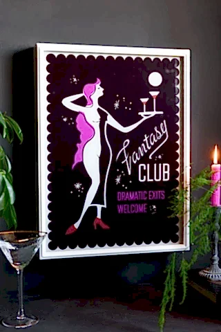 Image of the Fantasy Club Framed Light Box off