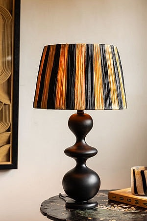 Lifestyle image of the Large Abstract Table Lamp