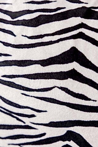 Close-up image of the Snow Tiger Print Cushion